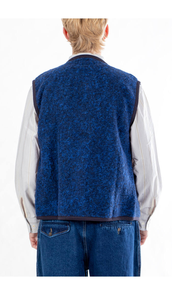 Universal Works Universal Works Gilet / Lancaster Gilet / Blau Universal Works Universal Works Gilet / Lancaster Gilet / Blau