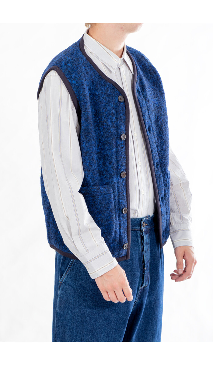 Universal Works Universal Works Gilet / Lancaster Gilet / Blau Universal Works Universal Works Gilet / Lancaster Gilet / Blau