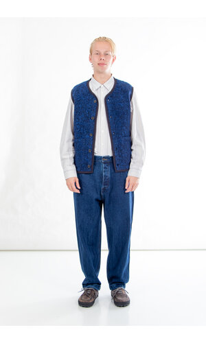 Universal Works Universal Works Gilet / Lancaster Gilet / Blau Universal Works Universal Works Gilet / Lancaster Gilet / Blau