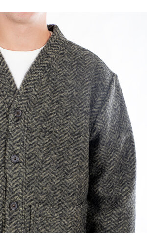 Universal Works Universal Works Strickjacke / Advance Cardigan / Oliv Universal Works Universal Works Strickjacke / Advance Cardigan / Oliv