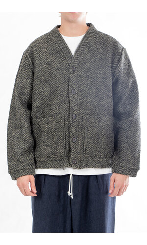 Universal Works Universal Works Strickjacke / Advance Cardigan / Oliv Universal Works Universal Works Strickjacke / Advance Cardigan / Oliv