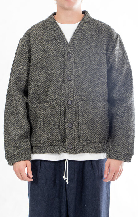 Universal Works Universal Works Vest / Advance Cardigan / Olijf