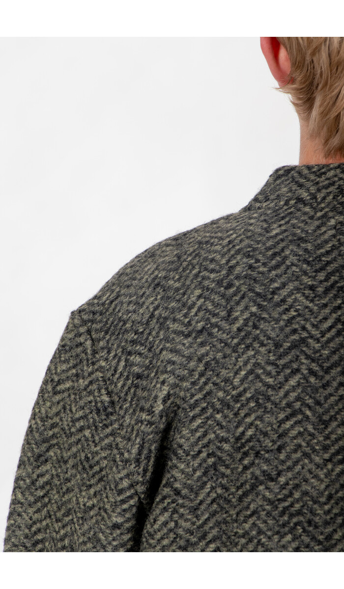 Universal Works Universal Works Strickjacke / Advance Cardigan / Oliv Universal Works Universal Works Strickjacke / Advance Cardigan / Oliv