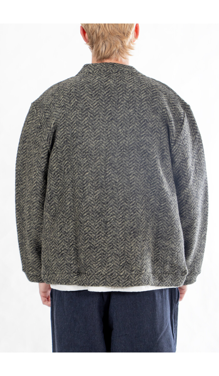 Universal Works Universal Works Strickjacke / Advance Cardigan / Oliv Universal Works Universal Works Strickjacke / Advance Cardigan / Oliv