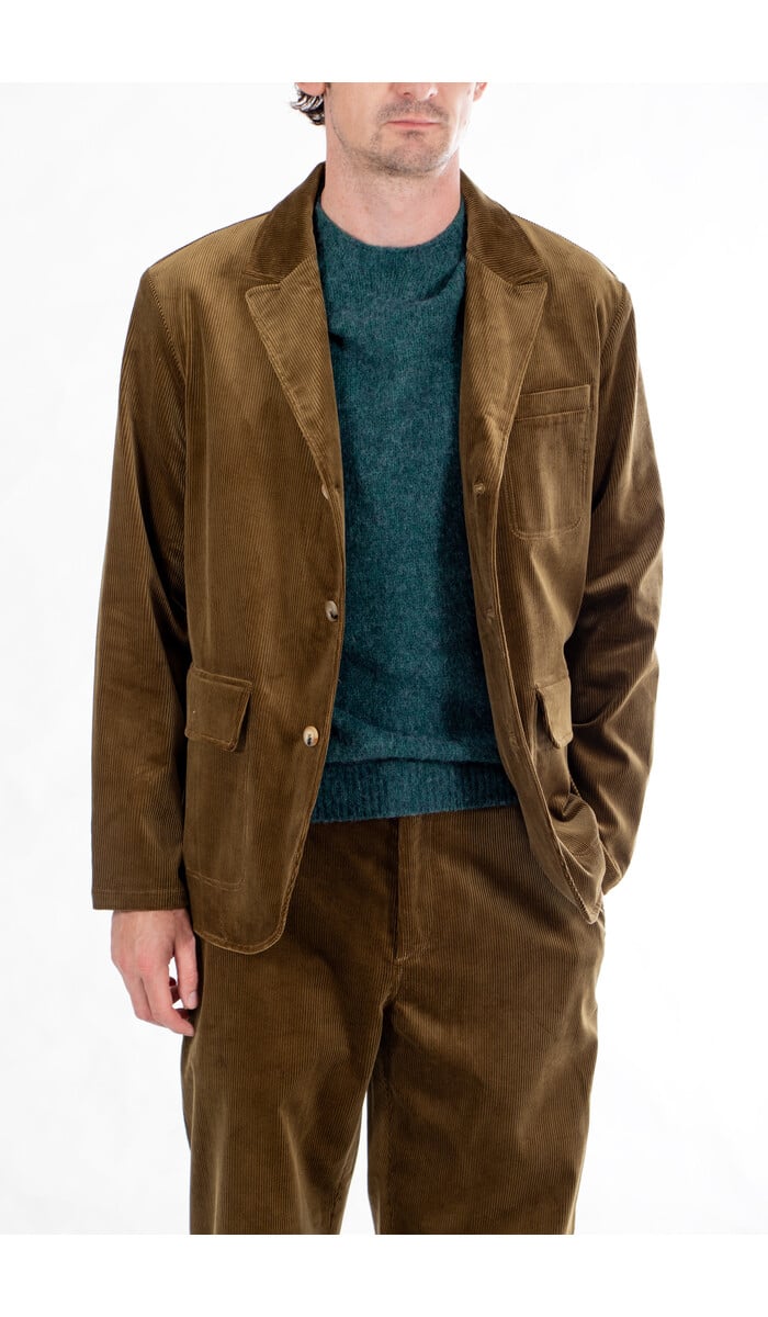 De Bonne Facture De Bonne Facture Colbert / Metier Jacket / Khaki De Bonne Facture De Bonne Facture Colbert / Metier Jacket / Khaki