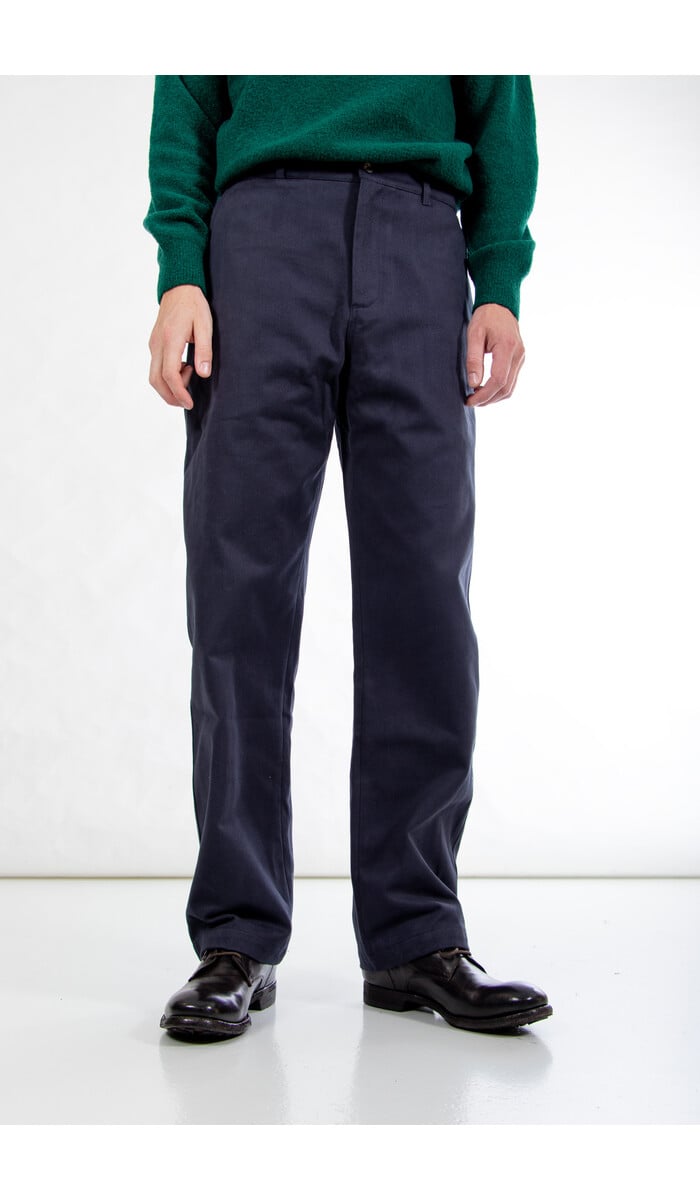 De Bonne Facture De Bonne Facture Broek / Balloon Trousers / Navy De Bonne Facture De Bonne Facture Broek / Balloon Trousers / Navy