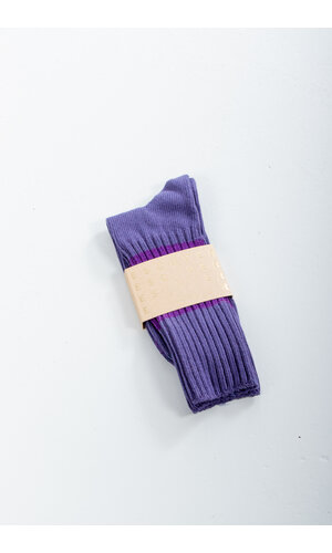 Escuyer Escuyer Socke / Crew Stripes / Blaumeise