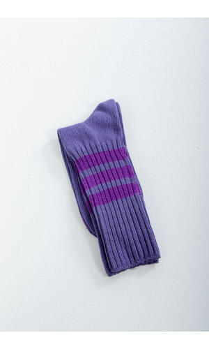 Escuyer Escuyer Socke / Crew Stripes / Blaumeise