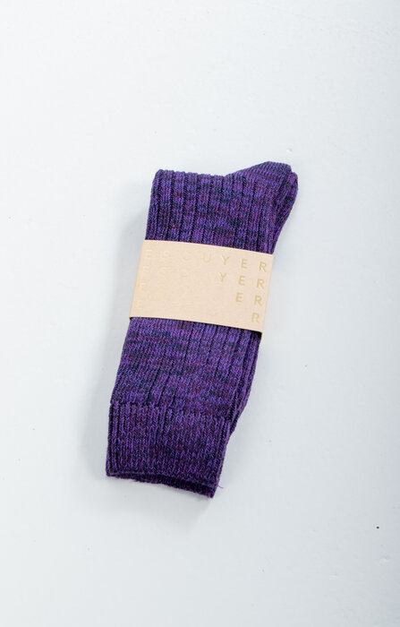 Escuyer Escuyer Socke / Melange Blend / Lila Blau Escuyer Escuyer Socke / Melange Blend / Lila Blau