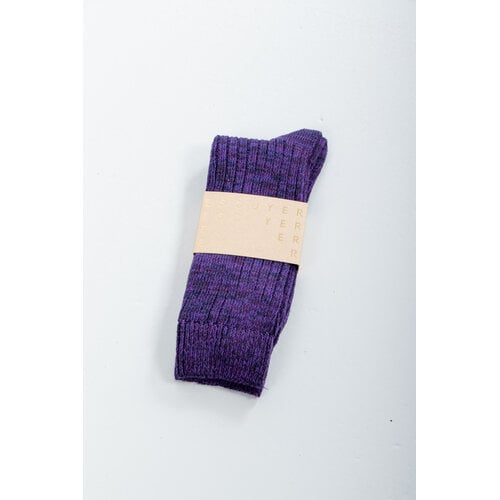 Escuyer Escuyer Socke / Melange Blend / Lila Blau Escuyer Escuyer Socke / Melange Blend / Lila Blau