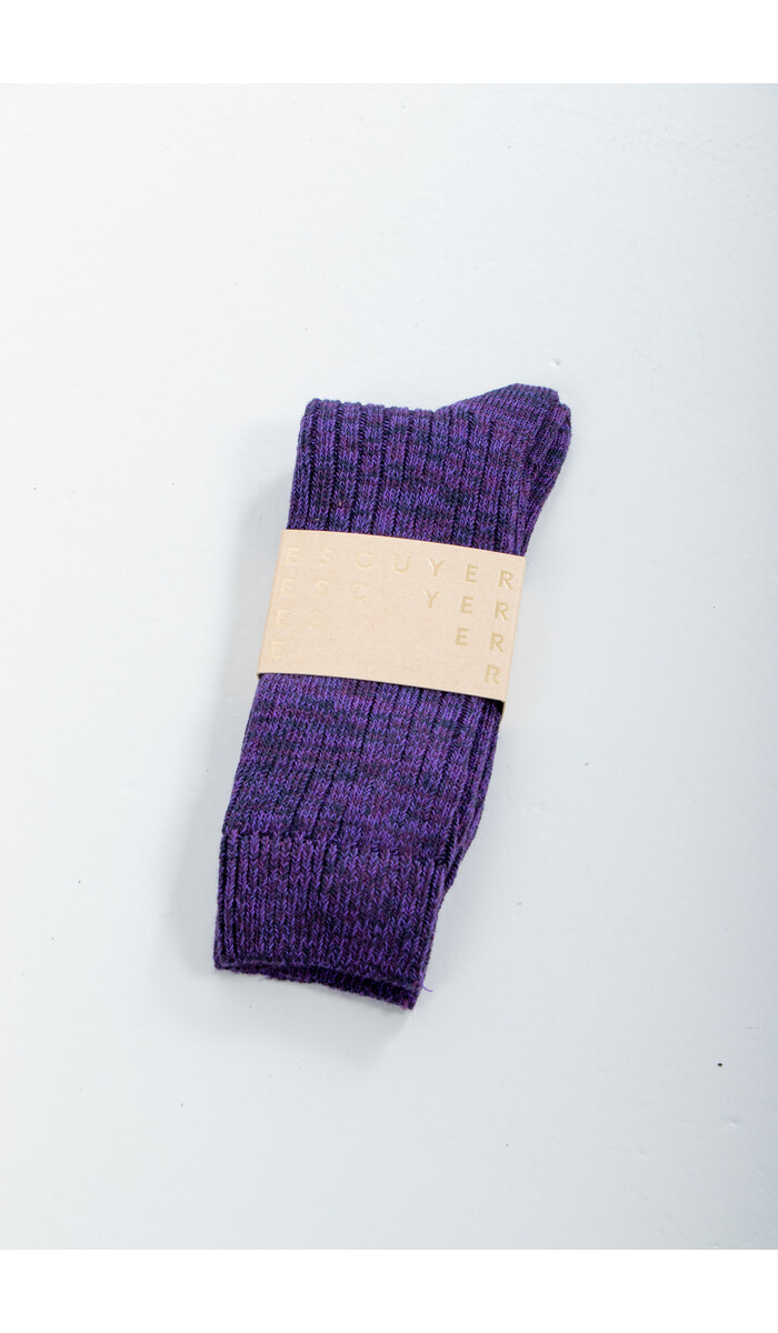 Escuyer Escuyer Socke / Melange Blend / Lila Blau