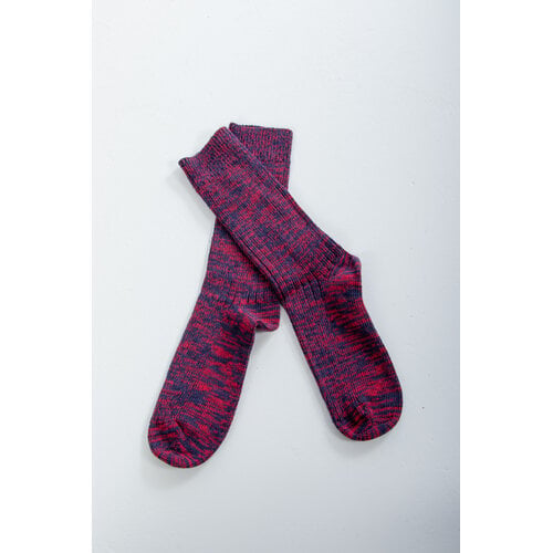 Escuyer Escuyer Socke / Melange Blend / Rot Blau Escuyer Escuyer Socke / Melange Blend / Rot Blau