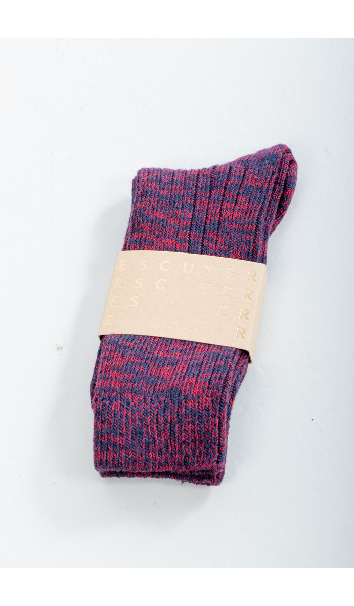 Escuyer Escuyer Socke / Melange Blend / Rot Blau