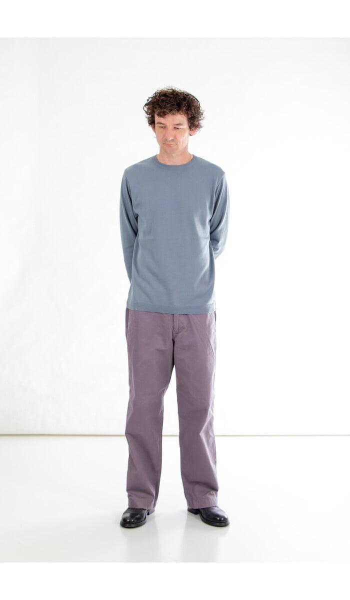 Fujito Fujito T-Shirt / LS Knit / Blue Grey Fujito Fujito T-Shirt / LS Knit / Blue Grey