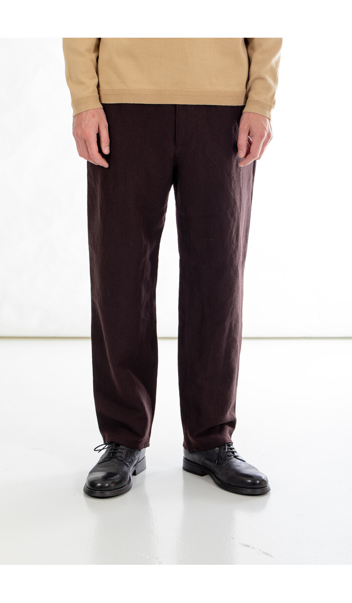 Fujito Fujito Trousers / N.O.UN Belt Less / Dark Brown Fujito Fujito Trousers / N.O.UN Belt Less / Dark Brown