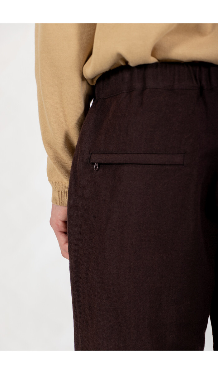 Fujito Fujito Trousers / N.O.UN Belt Less / Dark Brown Fujito Fujito Trousers / N.O.UN Belt Less / Dark Brown