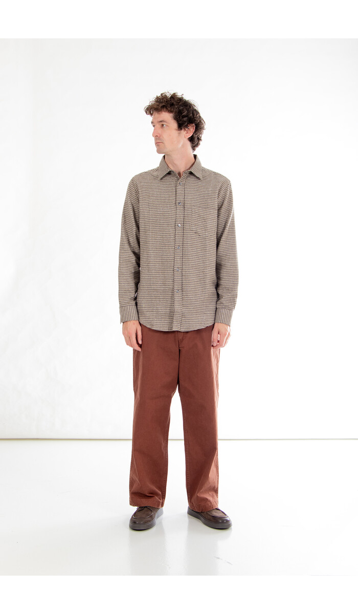 Portuguese Flannel Portuguese Flannel Hemd / Abstract Pied / Holzkohle Portuguese Flannel Portuguese Flannel Hemd / Abstract Pied / Holzkohle