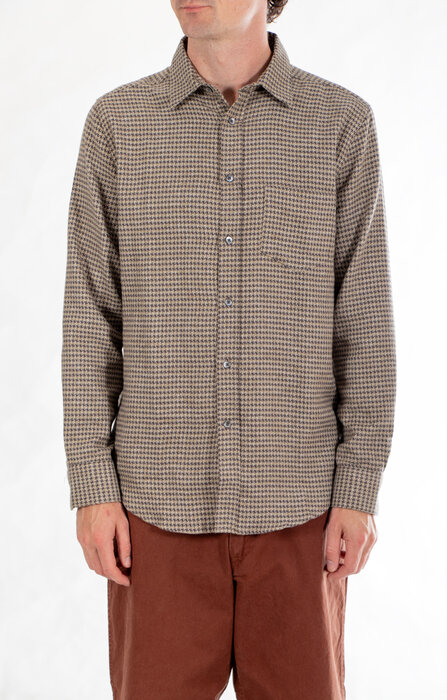Portuguese Flannel Portuguese Flannel Shirt / Abstract Pied / Charcoal Portuguese Flannel Portuguese Flannel Shirt / Abstract Pied / Charcoal