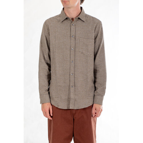 Portuguese Flannel Portuguese Flannel Hemd / Abstract Pied / Holzkohle
