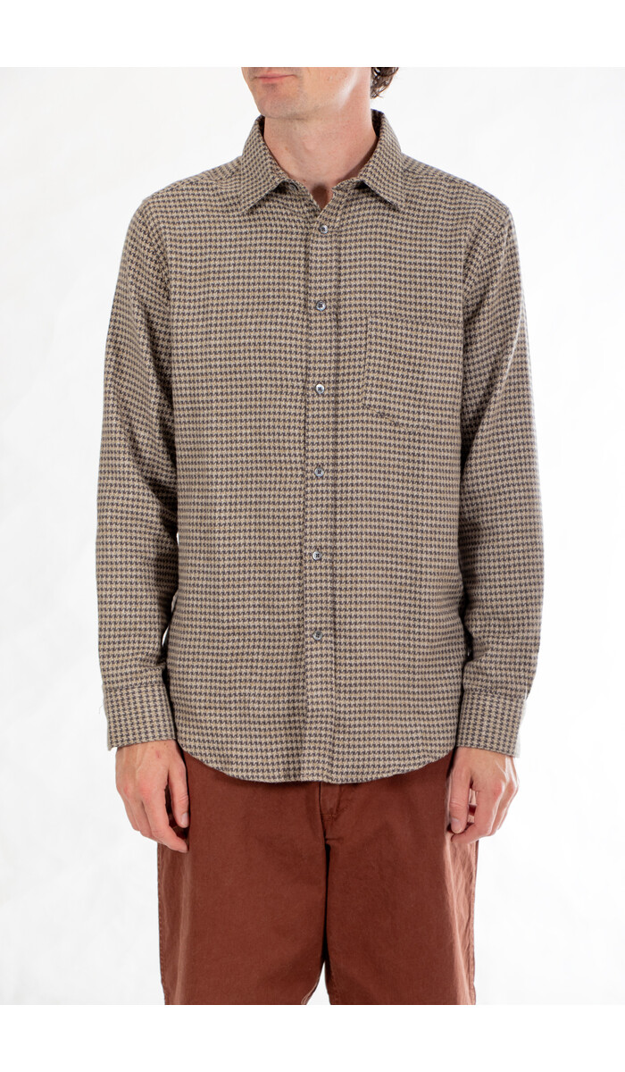Portuguese Flannel Portuguese Flannel Hemd / Abstract Pied / Holzkohle Portuguese Flannel Portuguese Flannel Hemd / Abstract Pied / Holzkohle