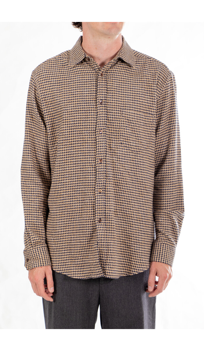 Portuguese Flannel Portuguese Flannel Hemd / Abstract Pied / Navy Portuguese Flannel Portuguese Flannel Hemd / Abstract Pied / Navy