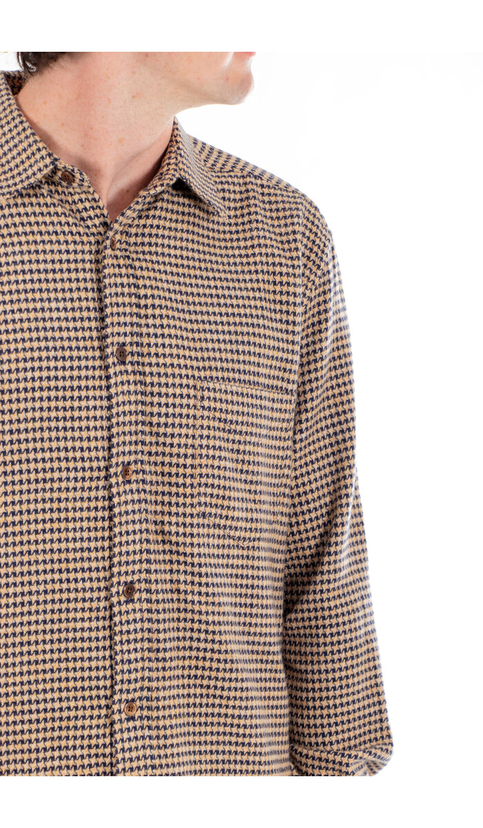Portuguese Flannel Portuguese Flannel Hemd / Abstract Pied / Navy Portuguese Flannel Portuguese Flannel Hemd / Abstract Pied / Navy