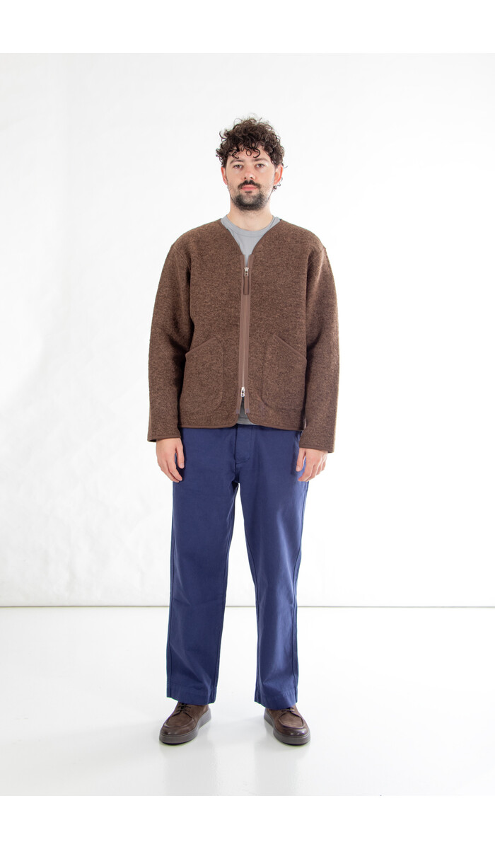 Universal Works Universal Works Jack / Zip Liner / Brauner Marmor Universal Works Universal Works Jack / Zip Liner / Brauner Marmor