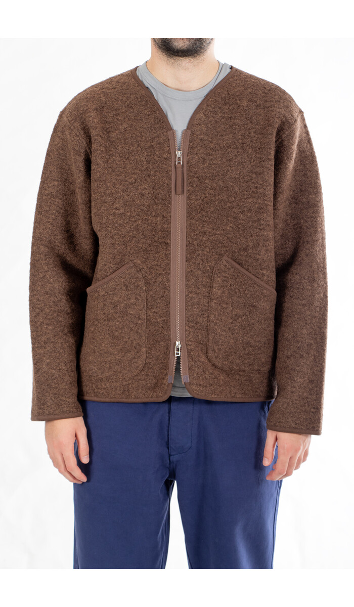 Universal Works Universal Works Jack / Zip Liner / Brauner Marmor Universal Works Universal Works Jack / Zip Liner / Brauner Marmor