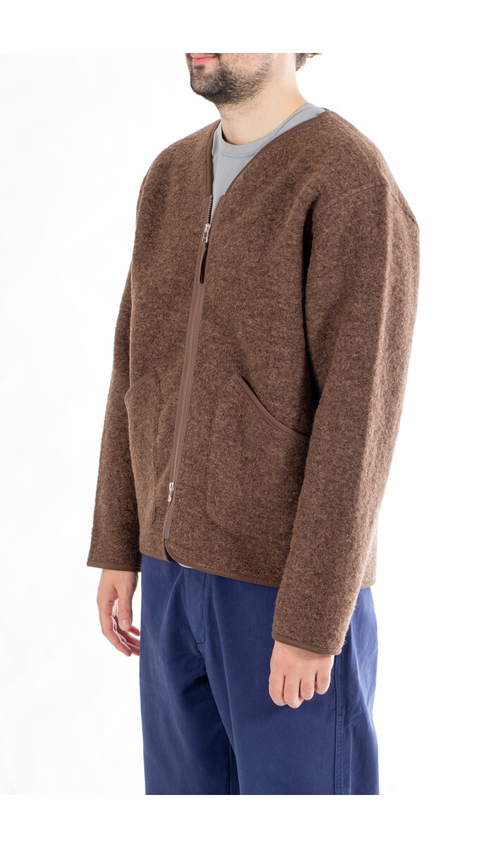 Universal Works Universal Works Jack / Zip Liner / Brauner Marmor Universal Works Universal Works Jack / Zip Liner / Brauner Marmor