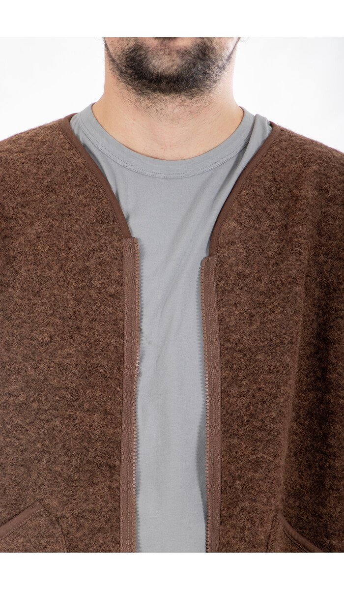 Universal Works Universal Works Jack / Zip Liner / Brauner Marmor Universal Works Universal Works Jack / Zip Liner / Brauner Marmor