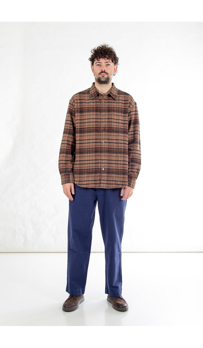 Portuguese Flannel Portuguese Flannel Hemd / Stalia / Braunes Karo Portuguese Flannel Portuguese Flannel Hemd / Stalia / Braunes Karo