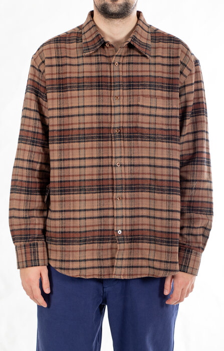Portuguese Flannel Portuguese Flannel Hemd / Stalia / Braunes Karo