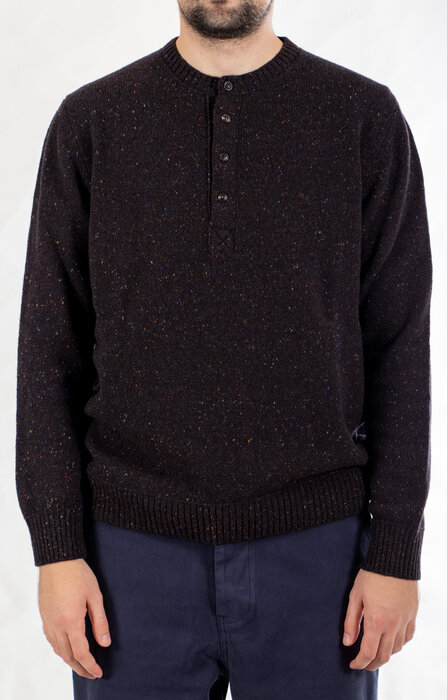 Casa Isaac Casa Isaac Sweater / Henley / Brown Casa Isaac Casa Isaac Sweater / Henley / Brown