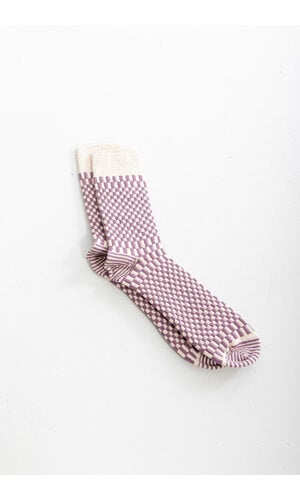 RoToTo RoToTo Sock / Checkerboard Pattern / Purple
