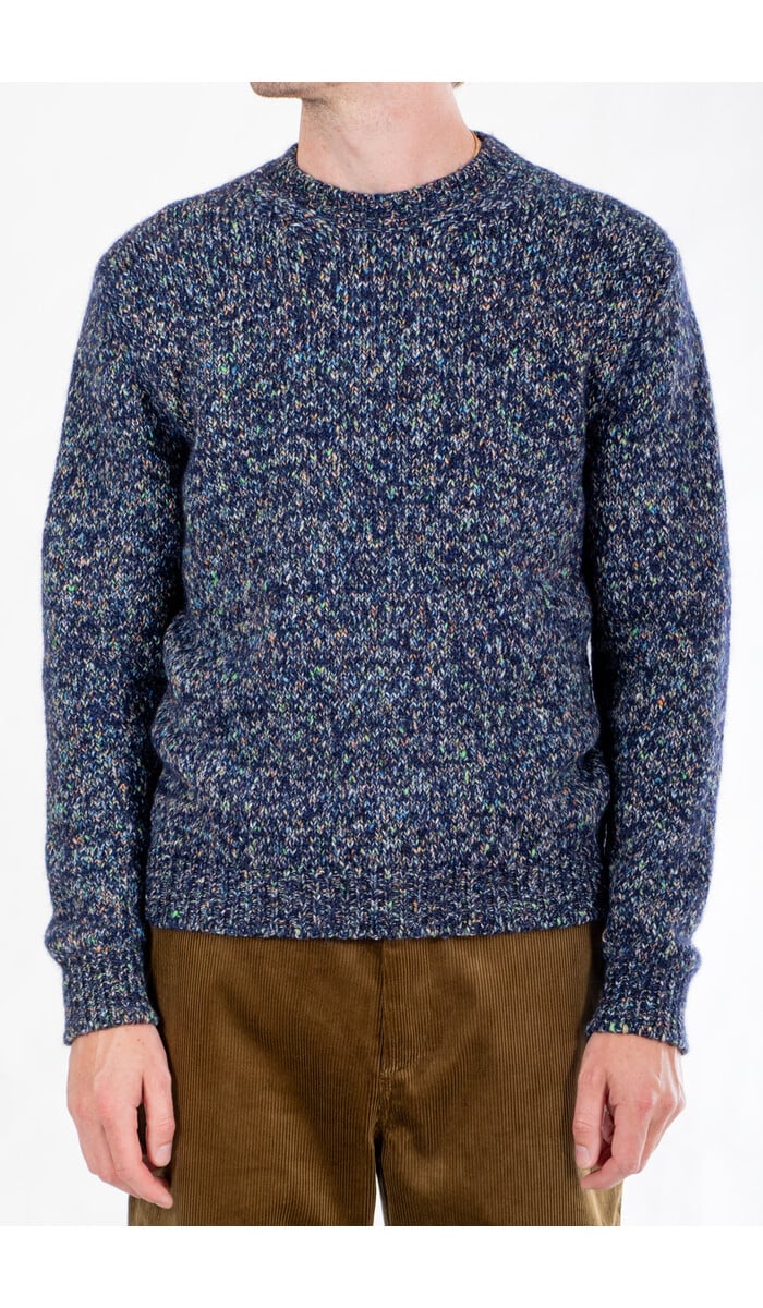 Scaglione Scaglione Pullover / URW140 / Navy Mouline Scaglione Scaglione Pullover / URW140 / Navy Mouline