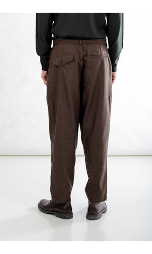 Universal Works Universal Works Broek / Pleated Track Pant / Bruine Tweed Universal Works Universal Works Broek / Pleated Track Pant / Bruine Tweed