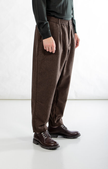 Universal Works Universal Works Hose / Pleated Track Pant / Brauner Tweed
