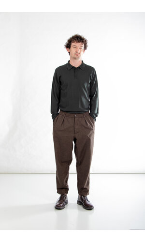 Universal Works Universal Works Broek / Pleated Track Pant / Bruine Tweed Universal Works Universal Works Broek / Pleated Track Pant / Bruine Tweed