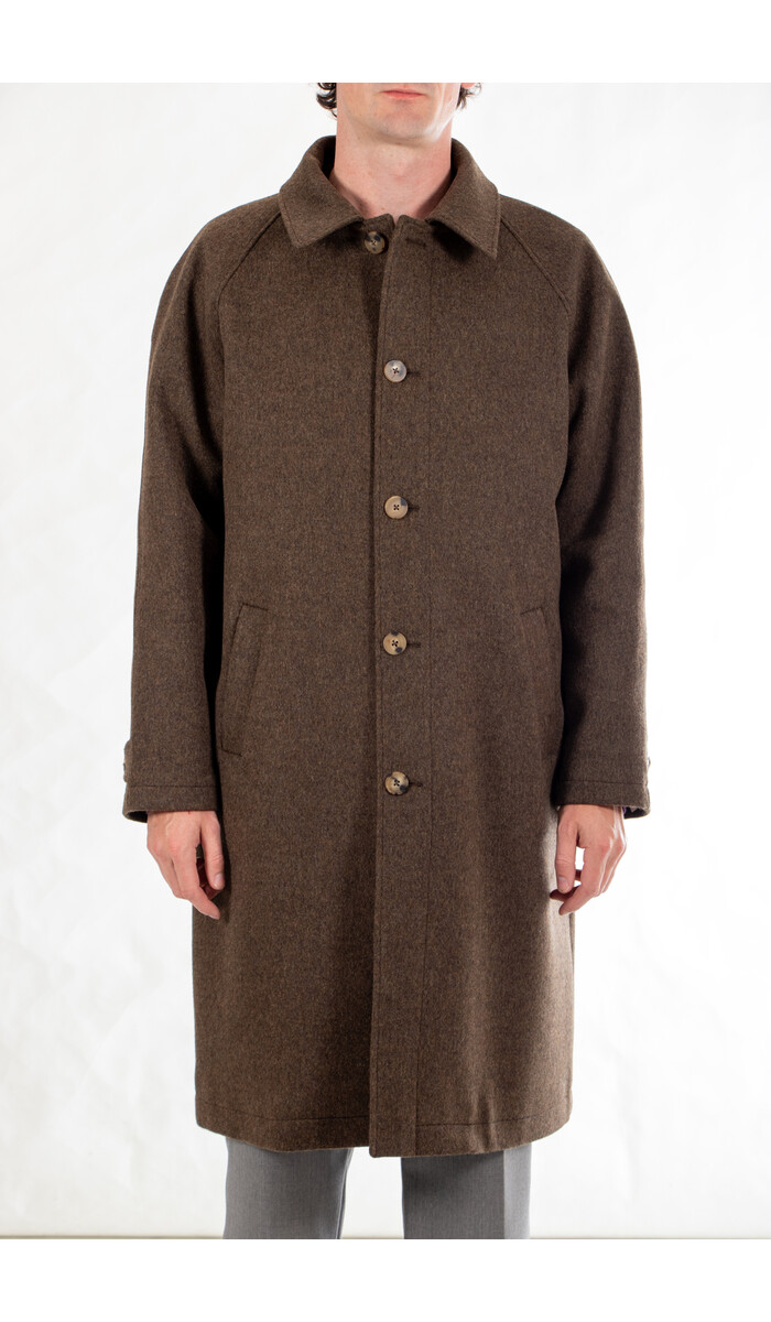 De Bonne Facture De Bonne Facture Jas / Parisian Raglan Coat / Chocoladegroen