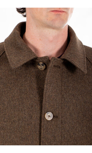 De Bonne Facture De Bonne Facture Jas / Parisian Raglan Coat / Chocoladegroen
