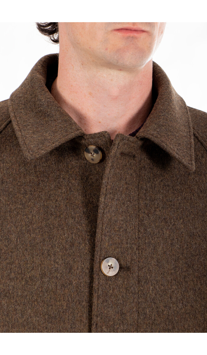 De Bonne Facture De Bonne Facture Jas / Parisian Raglan Coat / Chocoladegroen