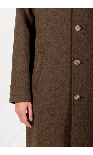 De Bonne Facture De Bonne Facture Jas / Parisian Raglan Coat / Chocoladegroen