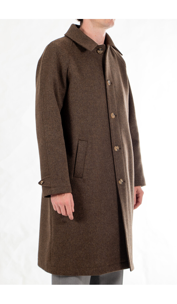 De Bonne Facture De Bonne Facture Jas / Parisian Raglan Coat / Chocoladegroen