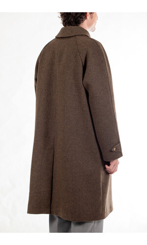 De Bonne Facture De Bonne Facture Jas / Parisian Raglan Coat / Chocoladegroen