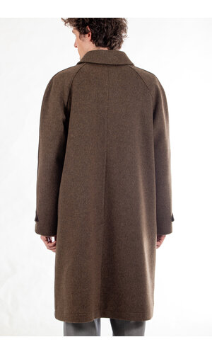 De Bonne Facture De Bonne Facture Jas / Parisian Raglan Coat / Chocoladegroen