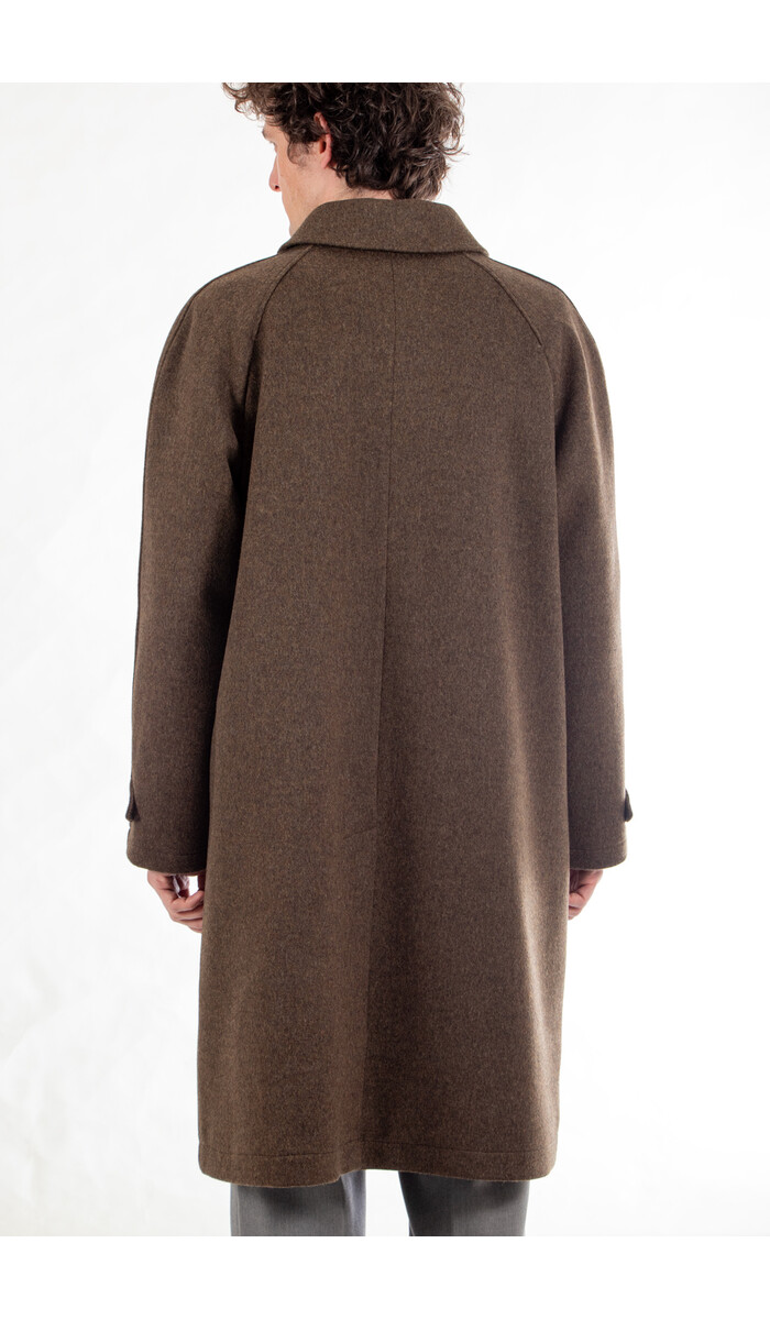 De Bonne Facture De Bonne Facture Jas / Parisian Raglan Coat / Chocoladegroen