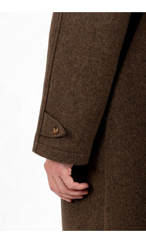 De Bonne Facture De Bonne Facture Jas / Parisian Raglan Coat / Chocoladegroen