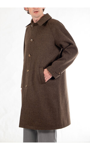 De Bonne Facture De Bonne Facture Jas / Parisian Raglan Coat / Chocoladegroen