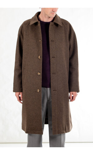 De Bonne Facture De Bonne Facture Jas / Parisian Raglan Coat / Chocoladegroen
