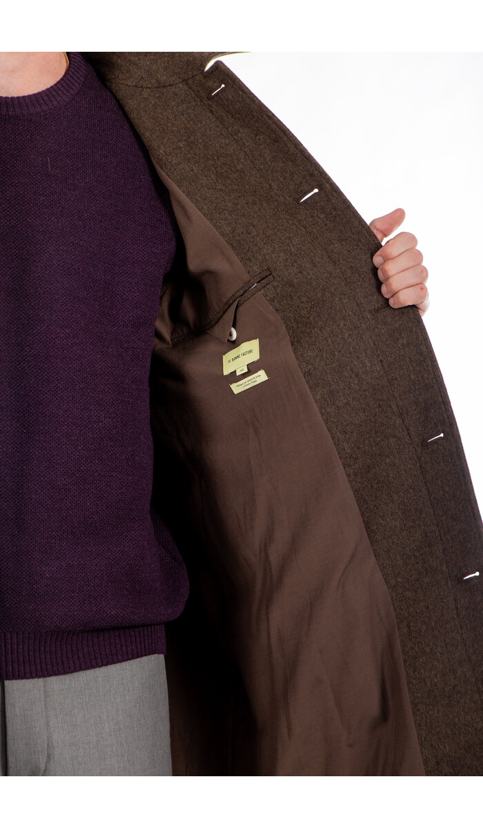 De Bonne Facture De Bonne Facture Jas / Parisian Raglan Coat / Chocoladegroen
